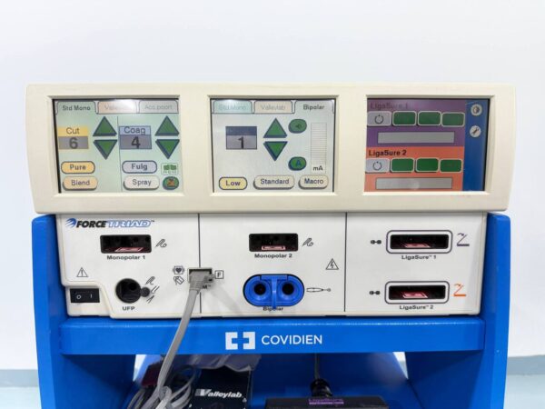 Refurbished Covidien VALLEYLAB ForceTriad electrosurgical unit with dual footswitch and trolley – EMCG